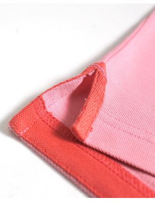 patte d'ouvertures latérales du Polo manches courtes rose powder pink pour homme Bota Otago rugby