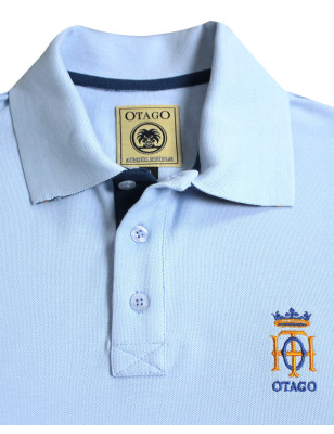 col du Polo manches courtes bleu provence pour homme Bota Otago rugby