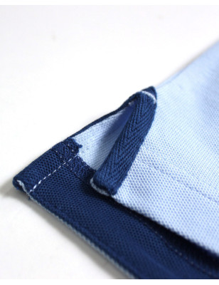 patte d'ouverture latérale Polo manches courtes bleu provence pour homme Bota Otago rugby