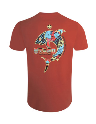 25 PATREQ TEE SHIRT OTAGO BURNT BRICK