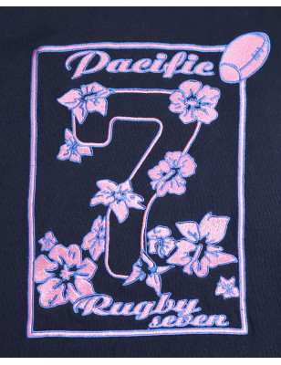 broderie dos du Polo manches courtes Biarco Otago rugby bleu marine pour homme
