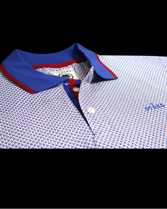 26 LILUNA POLO MC OTAGO BLEU ROUGE