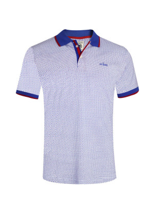 26 LILUNA POLO MC OTAGO BLEU ROUGE