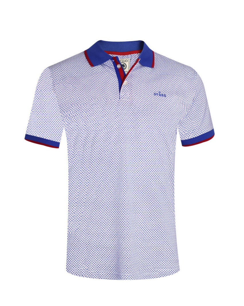26 LILUNA POLO MC OTAGO BLEU ROUGE