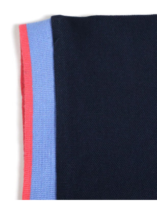 bord-côte de manche du Polo manches courtes Lorenzo Otago rugby marine pour homme