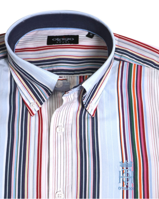 290 CHEMISE ML OTAGO RAYEE BLEU CIEL