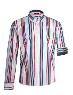 290 CHEMISE ML OTAGO RAYEE BLEU CIEL