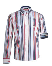 290 CHEMISE ML OTAGO RAYEE BLEU CIEL