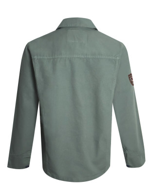 dos de la Veste Toile Boutonnée Otago Rugby kaki pour Homme
