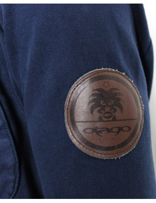écusson de la Veste Toile Boutonnée Ohio Otago Rugby bleu marine pour Homme