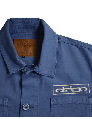 broderie de la Veste en Toile Boutonnée Otago Rugby dark blue pour Homme