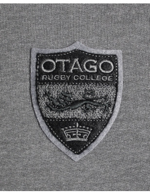 veste sweat zip boutonnée COMBE Otago rugby homme grise
